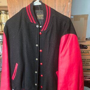 Letterman's Jacket Black and Red